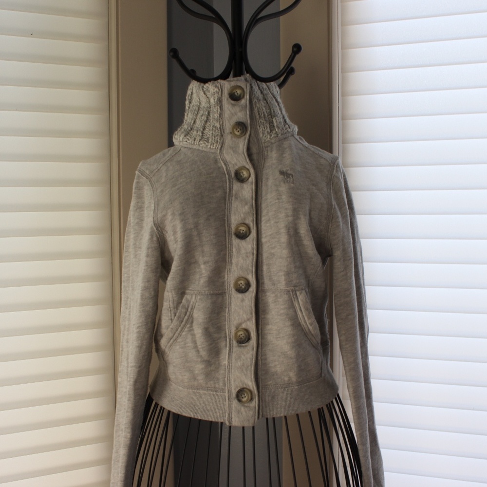 Abercrombie Lightweight Jacket, Knit Collar